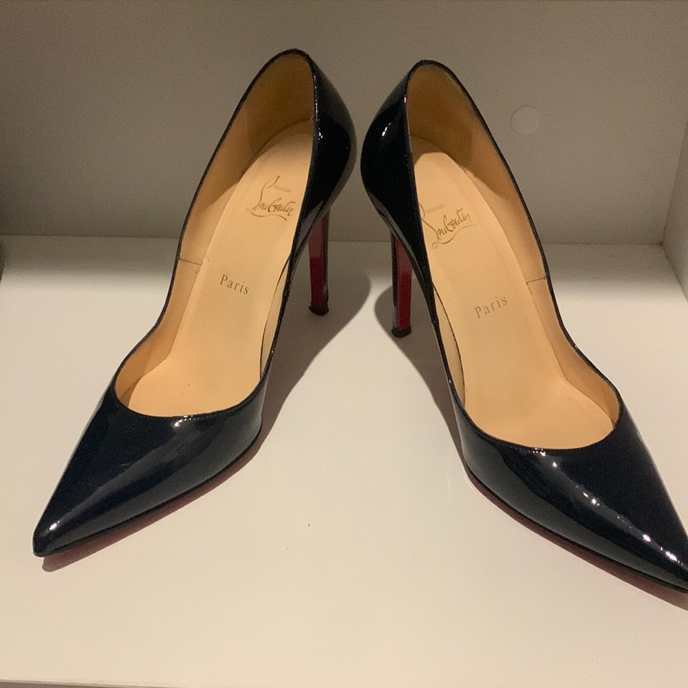 Navy Christian Louboutin heels